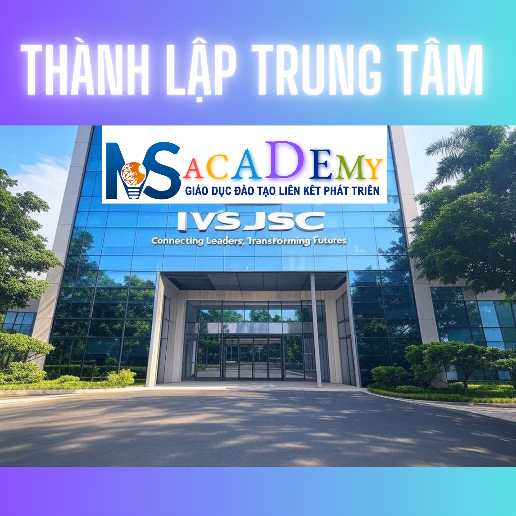 Minh họa thành lập trung tâm giáo dục